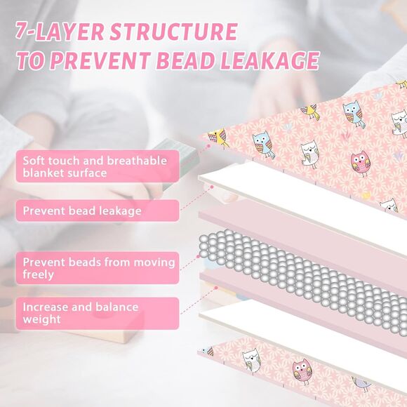 Topcee Weighted Blanket (7lbs 40'x60') Heavy, Breathable Cooling Blanket 7lbs. - Picture 5 of 13